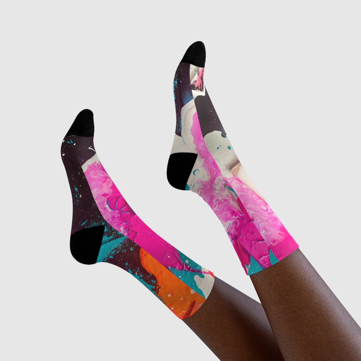 subcultours x KAT "Cosmic Consciousness" Unisex Print Socks, by subcultours merch