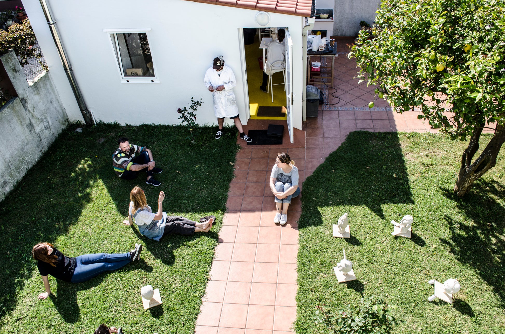 Botanical Textile Screen Printing Workshop with Andrea on island Illa de Arousa, Galicia by subcultours