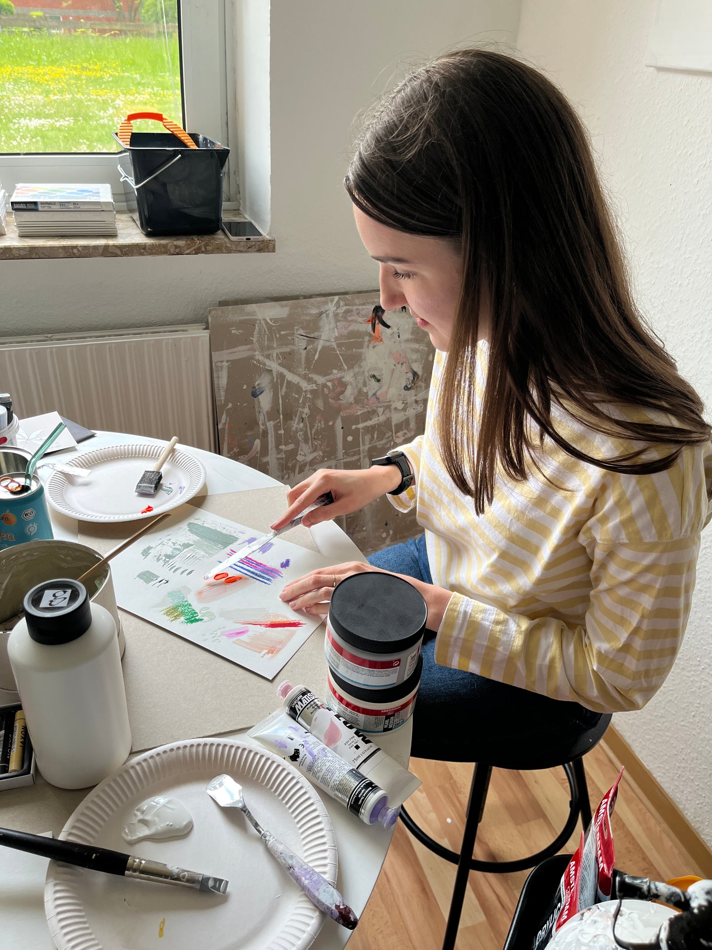"Mixed Media Collage Art" Workshop with Anastasia in Flensburg, Germany