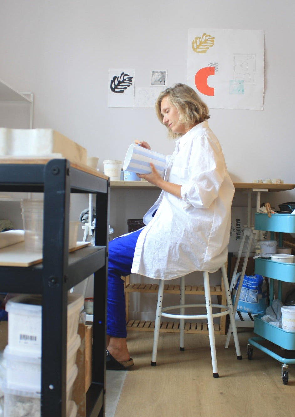 Ceramic Workshop "Throwing on the pottery wheel, a taster class" with Andrea in Bilzen, Belgium by subcultours