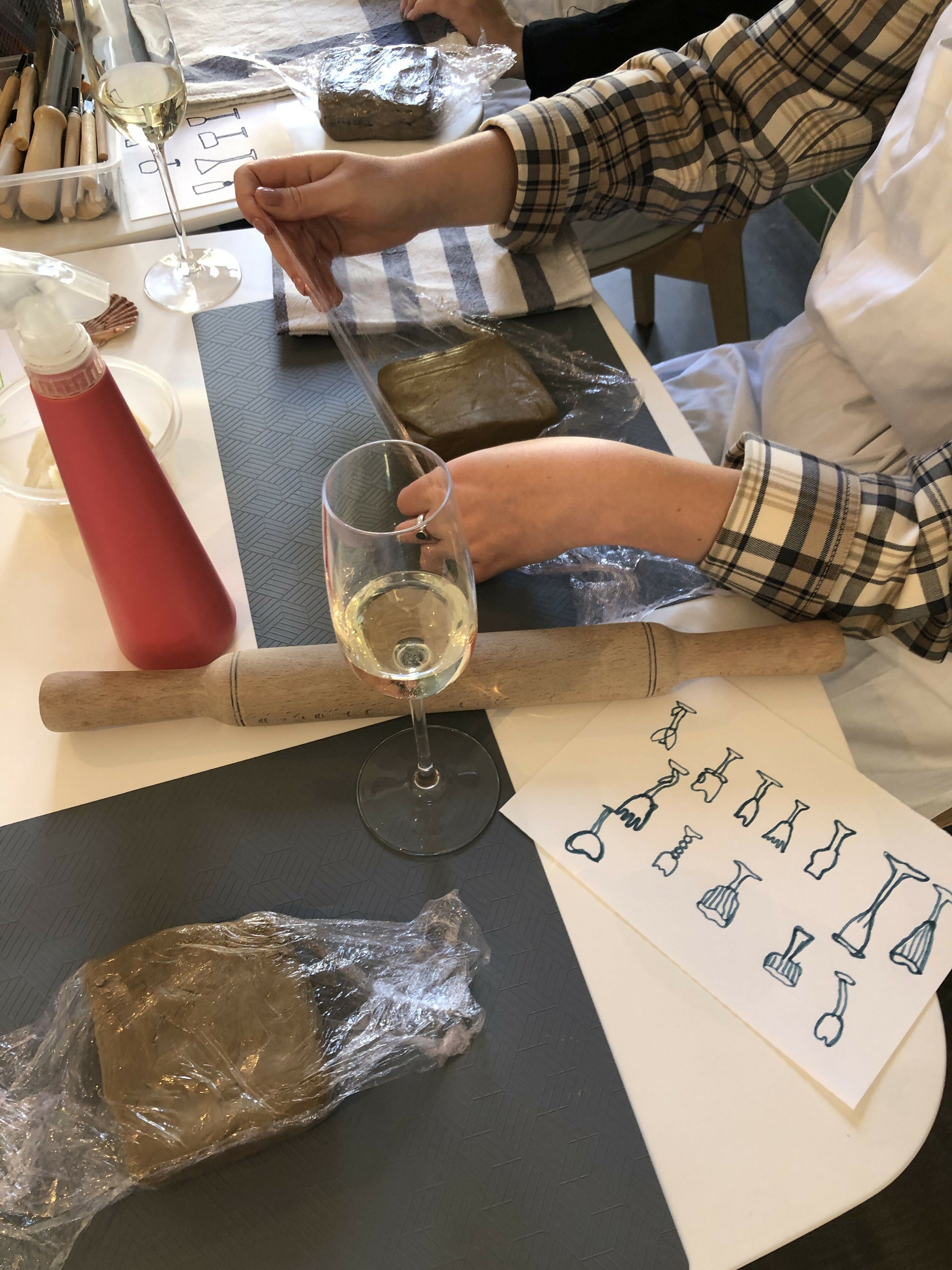 Clay & Cocktails: Hand-Building Ceramic Workshop with Anna in Lisbon, Portugal, by subcultours