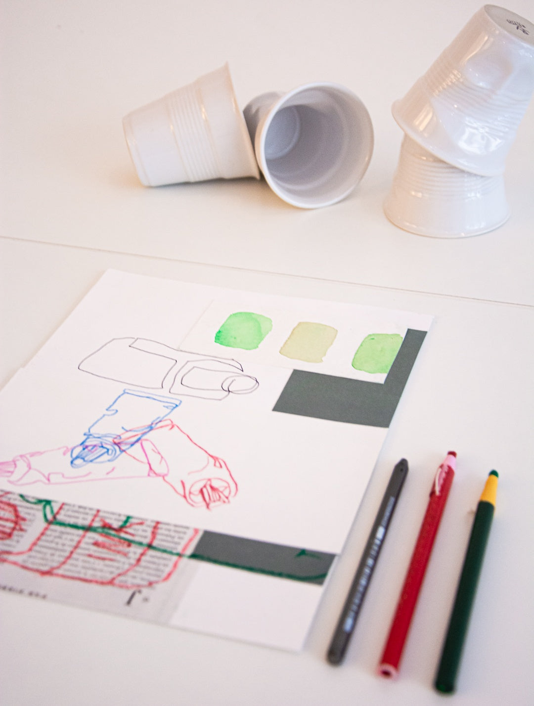 Collage Workshop "Mixed Media Book" with Bella in Brussels, Belgium by subcultours