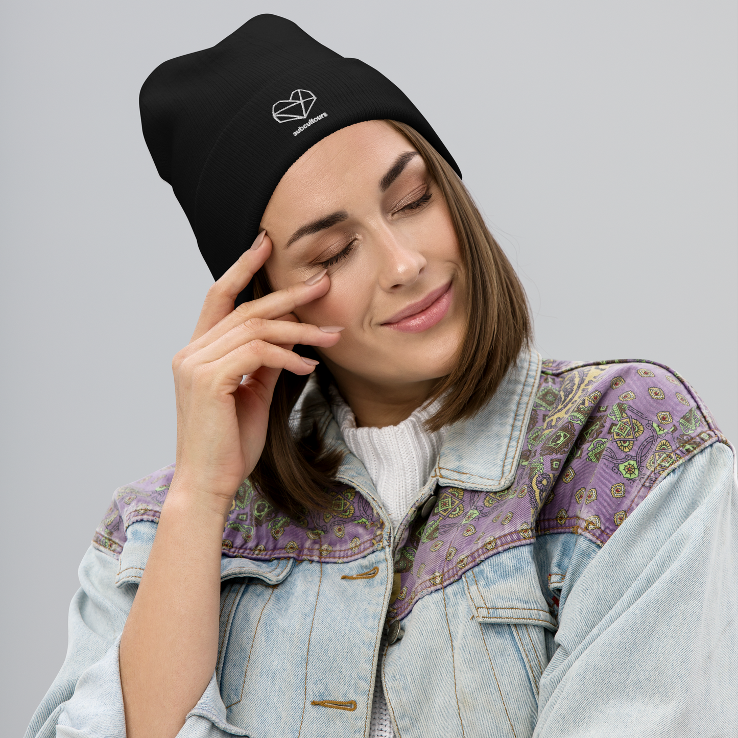 Embroidered subcultours Beanie, by subcultours 4