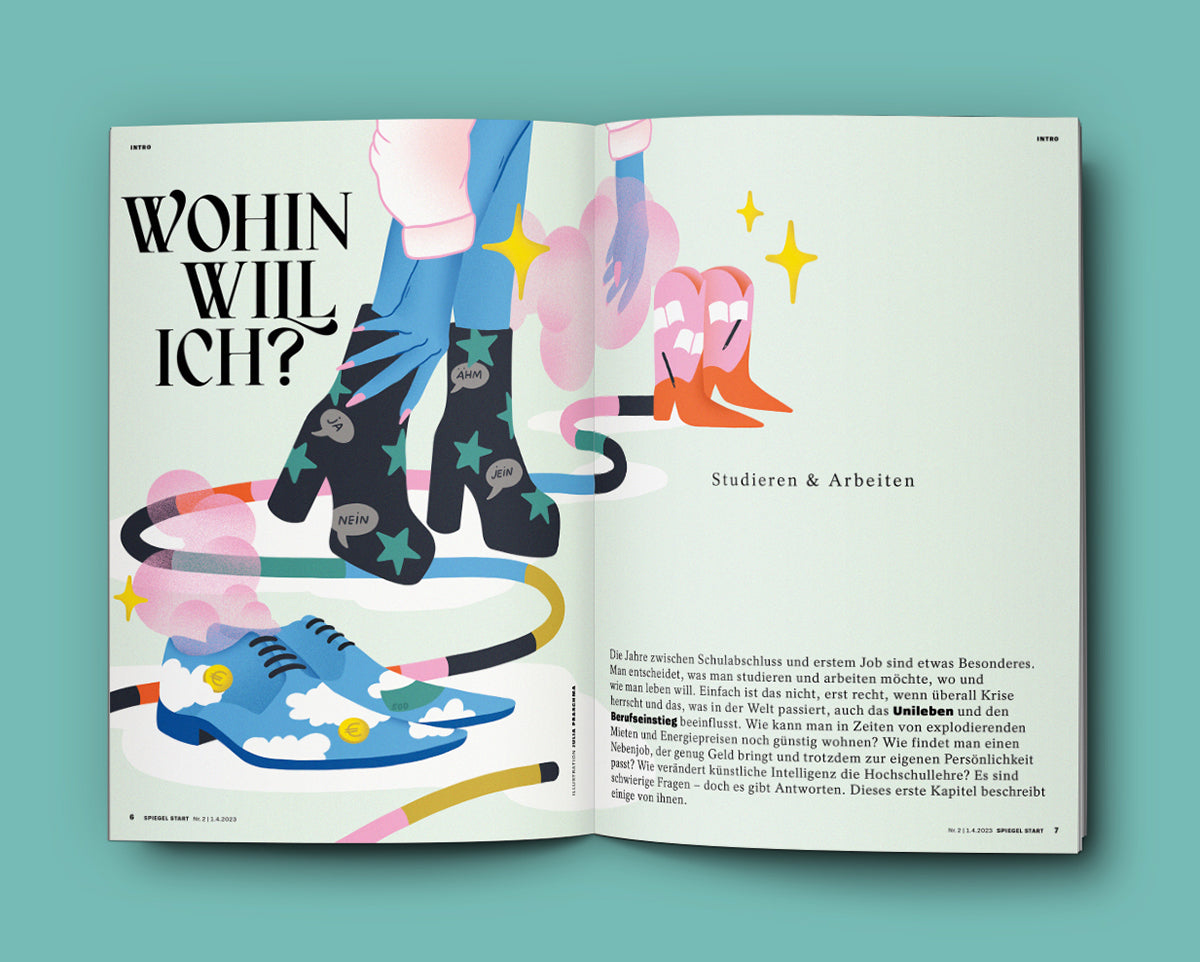 „Von der Kundenanfrage bis zum finalen Design“ Editorial Illustration Workshop in Berlin, Deutschland