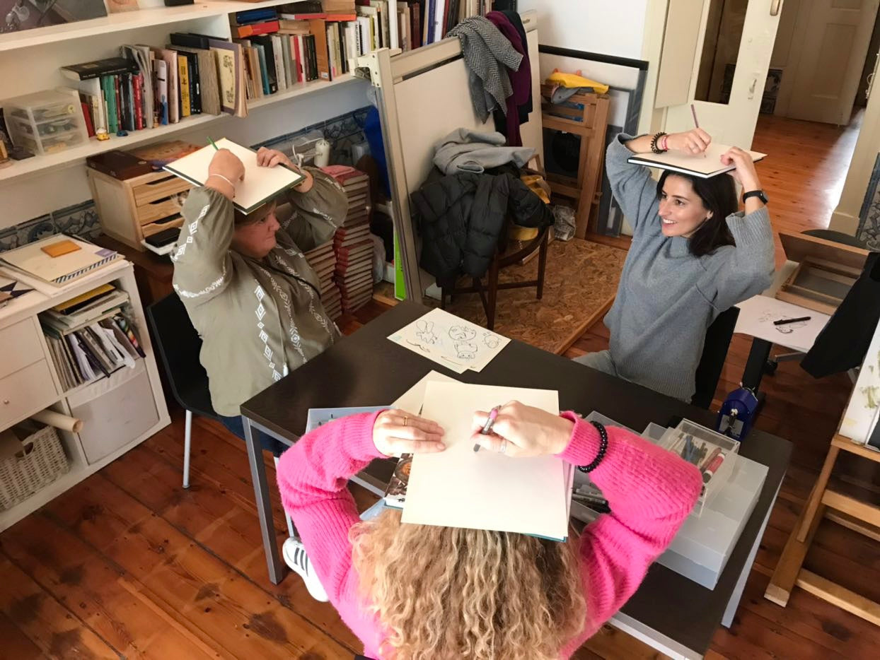 Illustration Workshop "Illustrating Fantastic Creatures" with Beatriz in Lisbon, Portugal, by subcultours