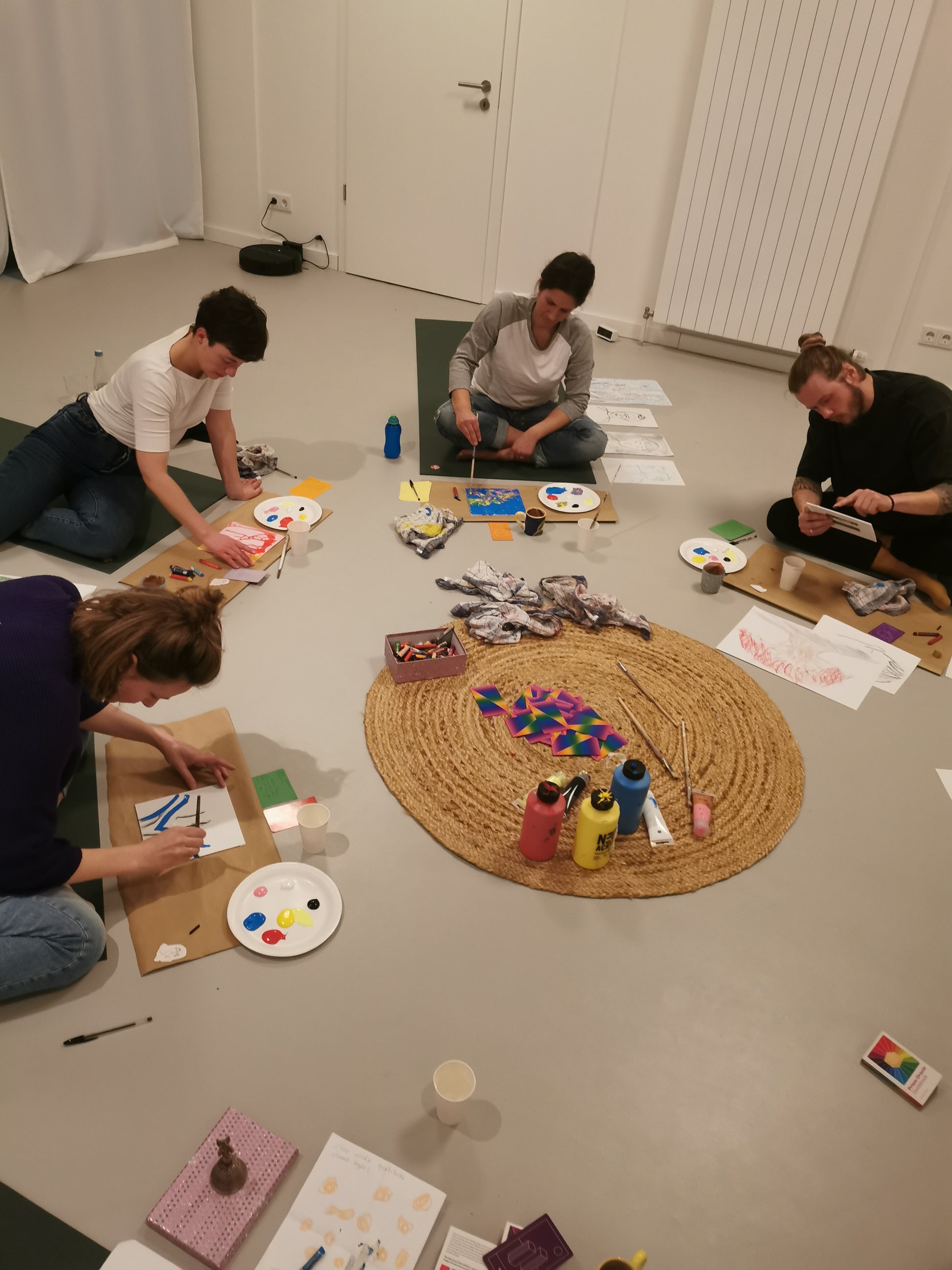 Intentional Painting Workshop at Art Sanctuary with Sabela in Hamburg, Germany by subcultours