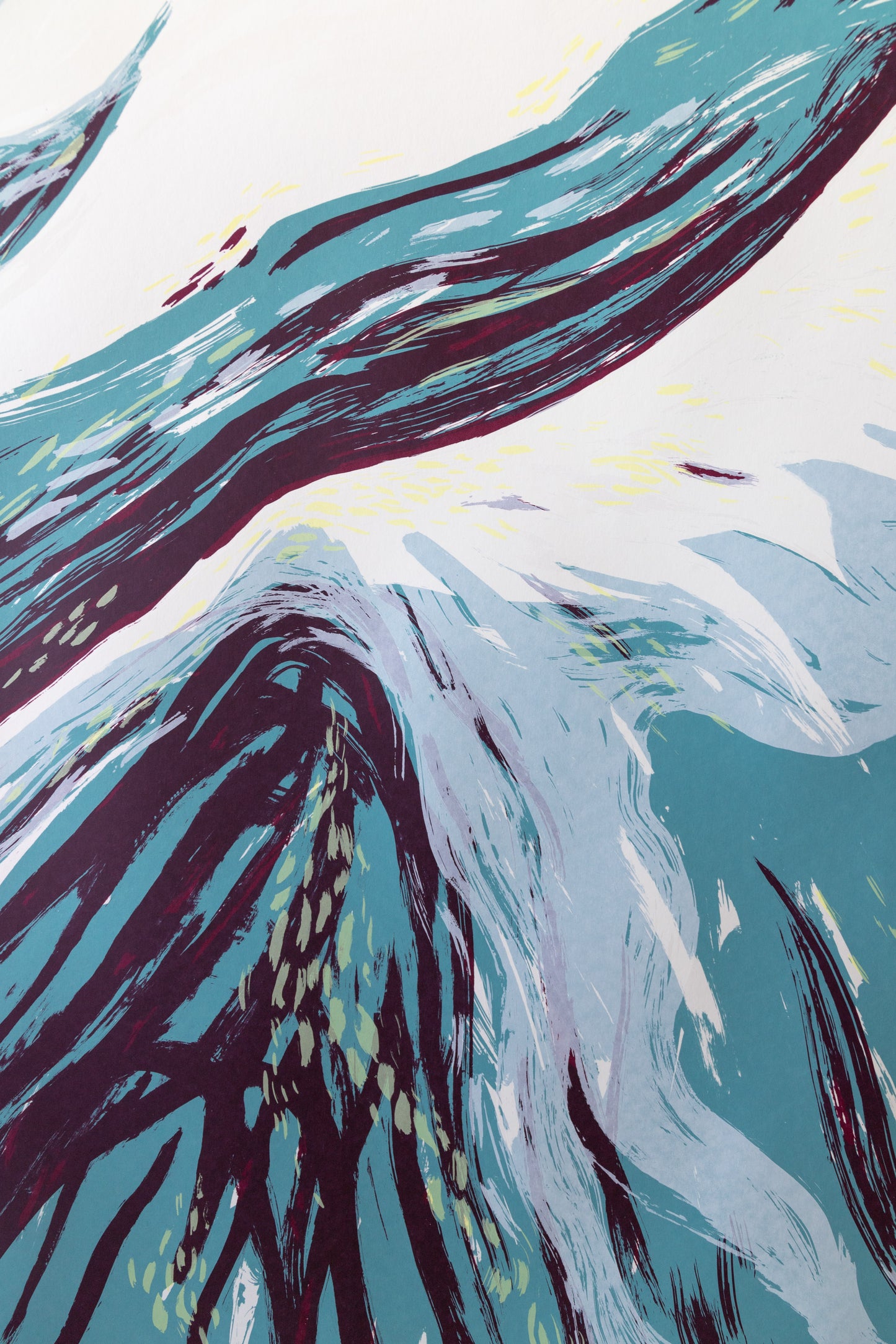 "La Panthère des neiges" Screen Print by Julie Miammmiam