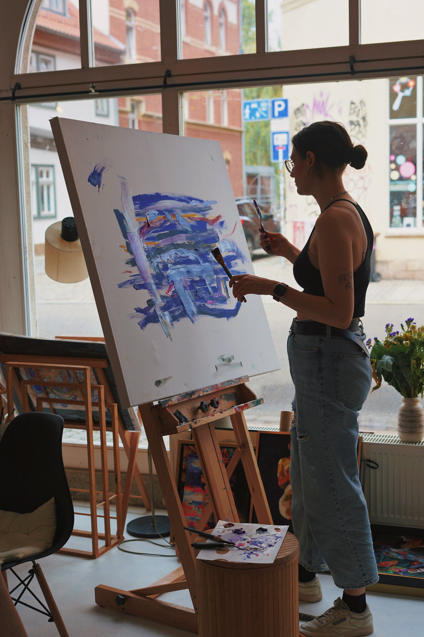 Painting Workshop "Express Your Inner Emotions With Colorful Lights" with Julia Sophia in Erfurt, Germany by subcultours