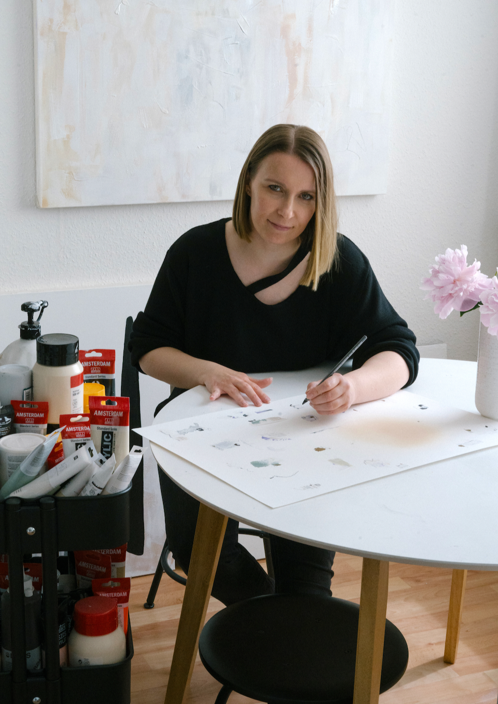 "Mixed Media Collage Art" Workshop with Anastasia in Flensburg, Germany