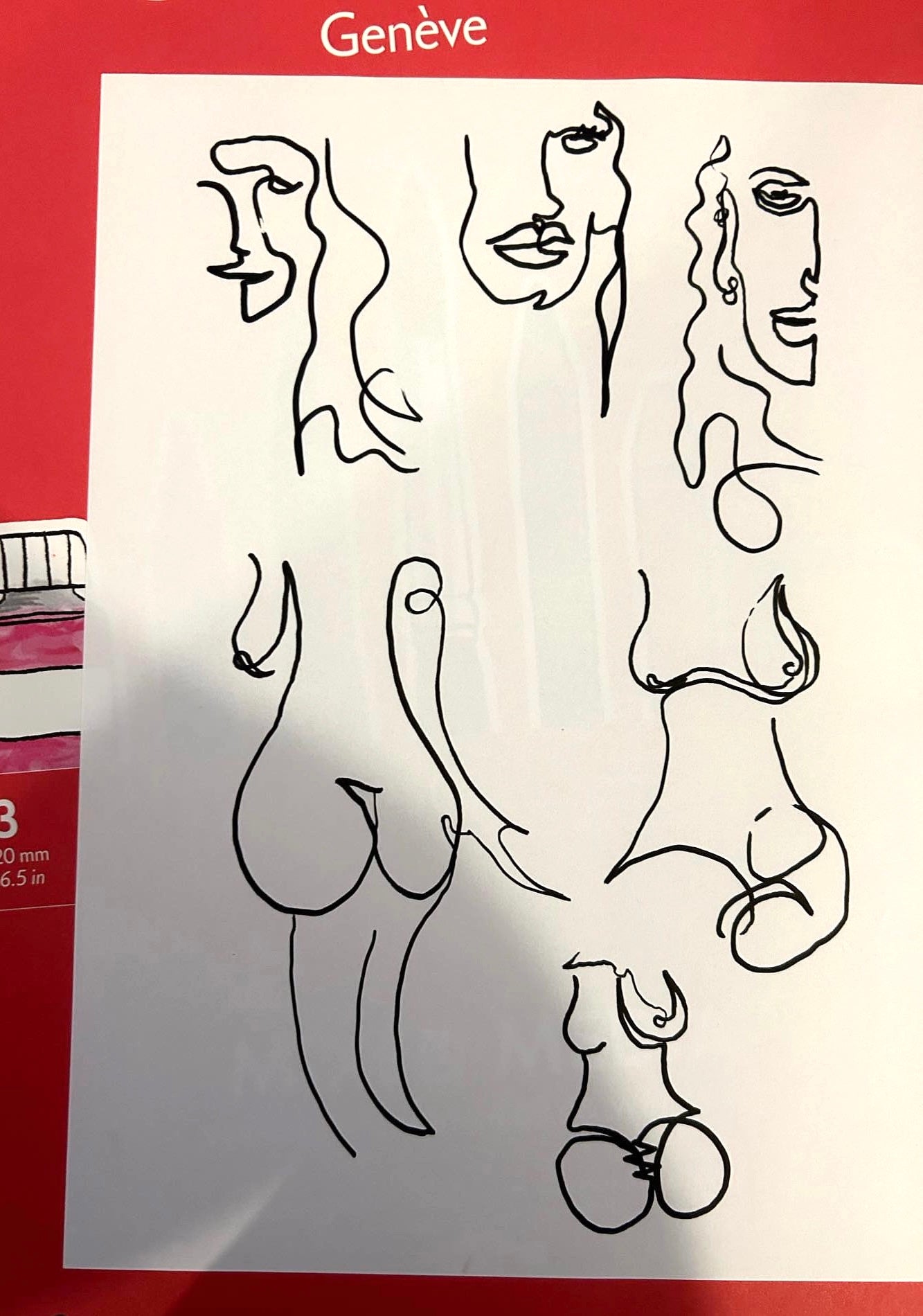 One-Line Drawing Workshop with Malandro in Geneva, Switzerland, drawings, by subcultours