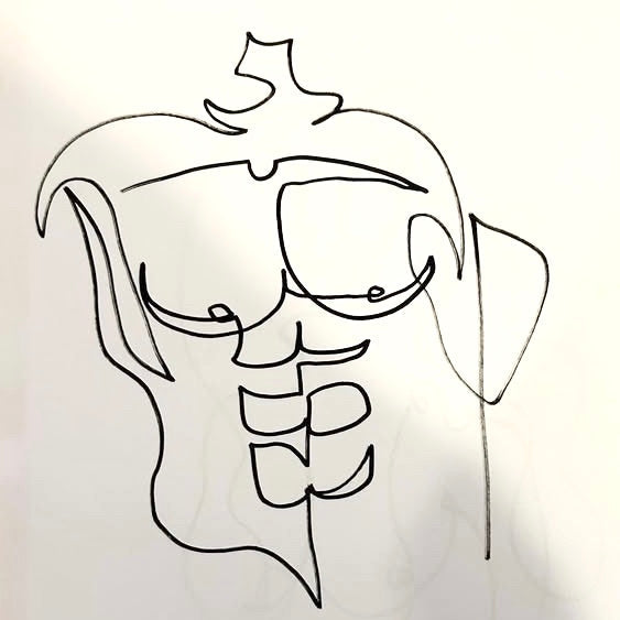 One-Line Drawing Workshop with Malandro in Geneva, Switzerland, male body drawing, by subcultours