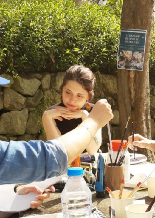 Painting Workshop "Experiences in Acrylic Painting" with Carolina in Porto, Portugal by subcultours