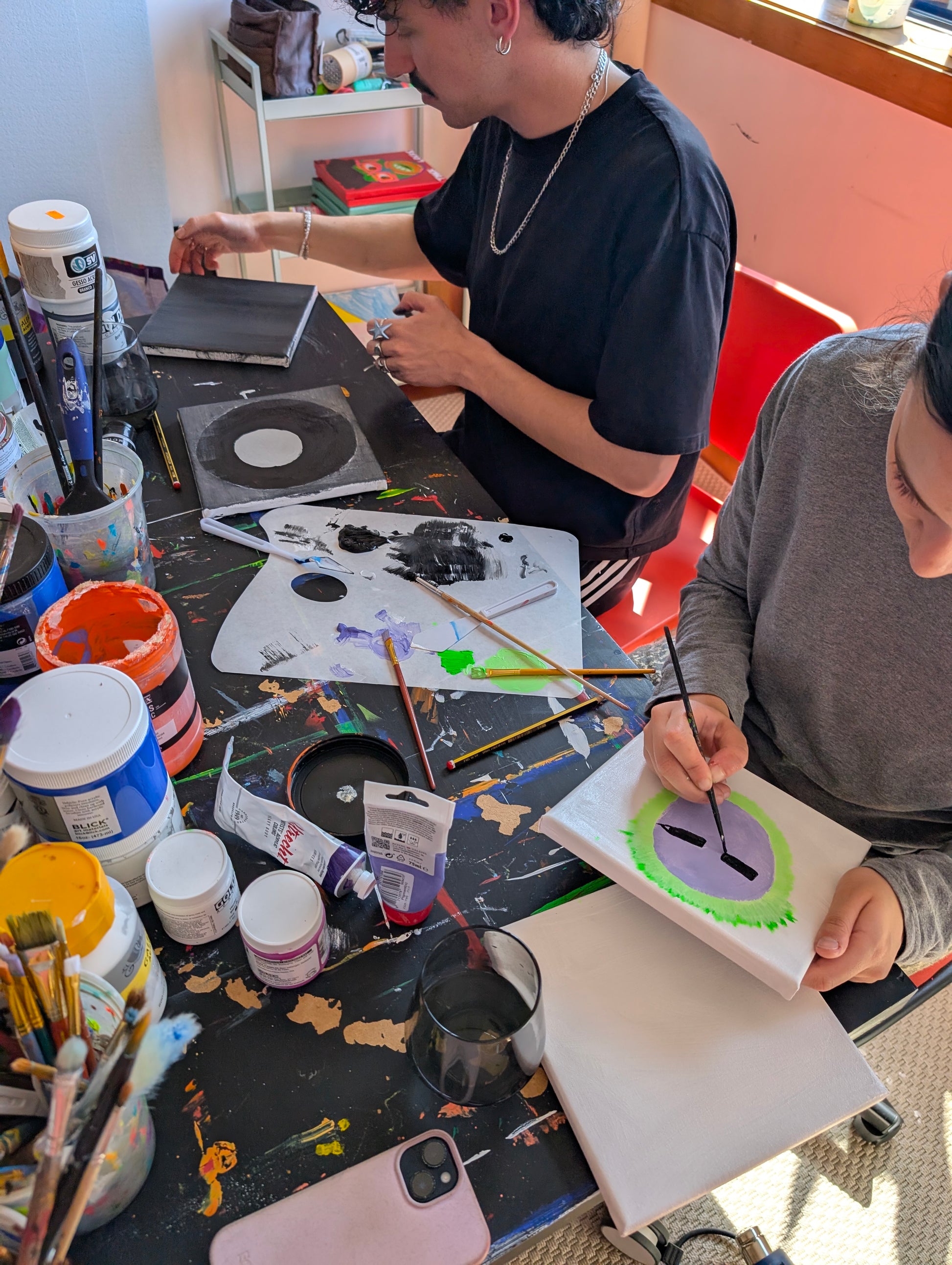 Painting Workshop "Give Yourself Permission To Art" with Charlie in Matosinhos, Portugal, by subcultours