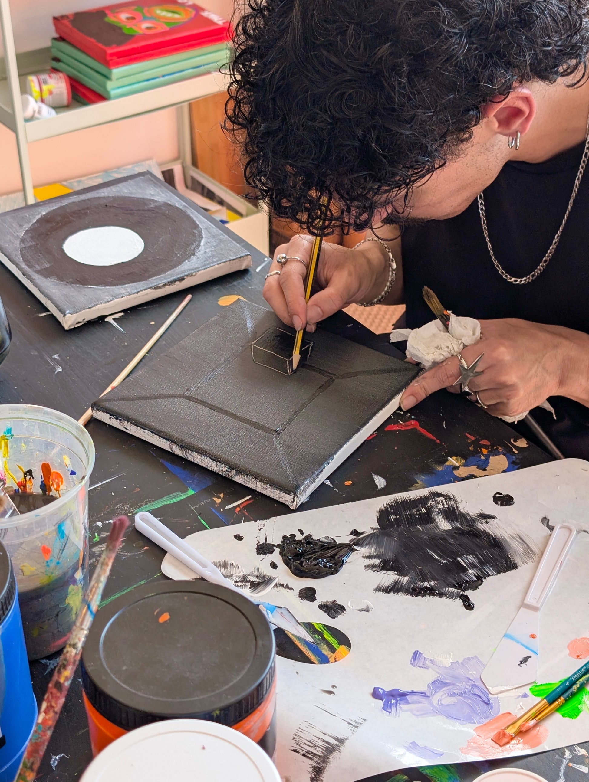 Painting Workshop "Give Yourself Permission To Art" with Charlie in Matosinhos, Portugal, by subcultours