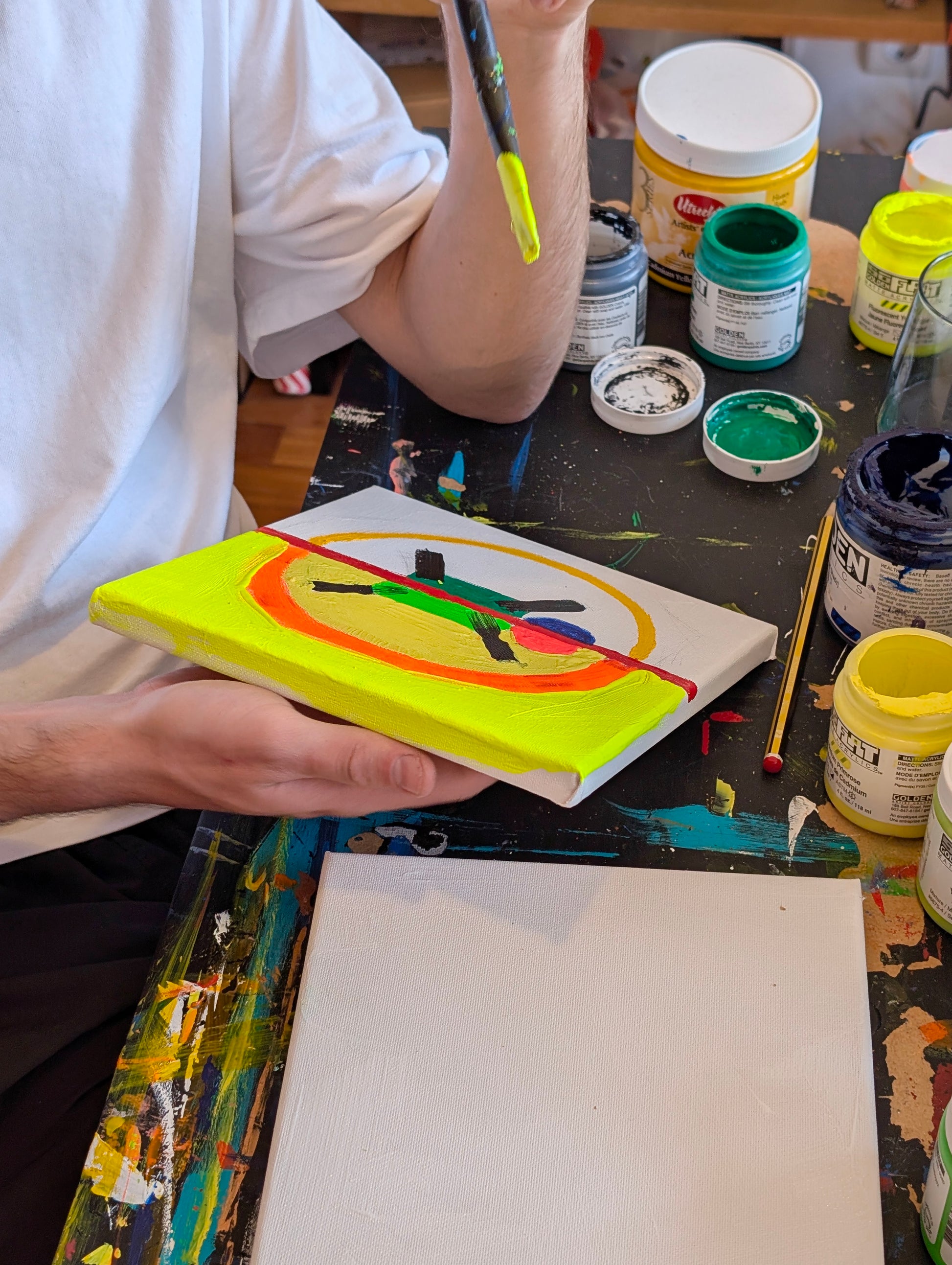 Painting Workshop "Give Yourself Permission To Art" with Charlie in Matosinhos, Portugal, by subcultours