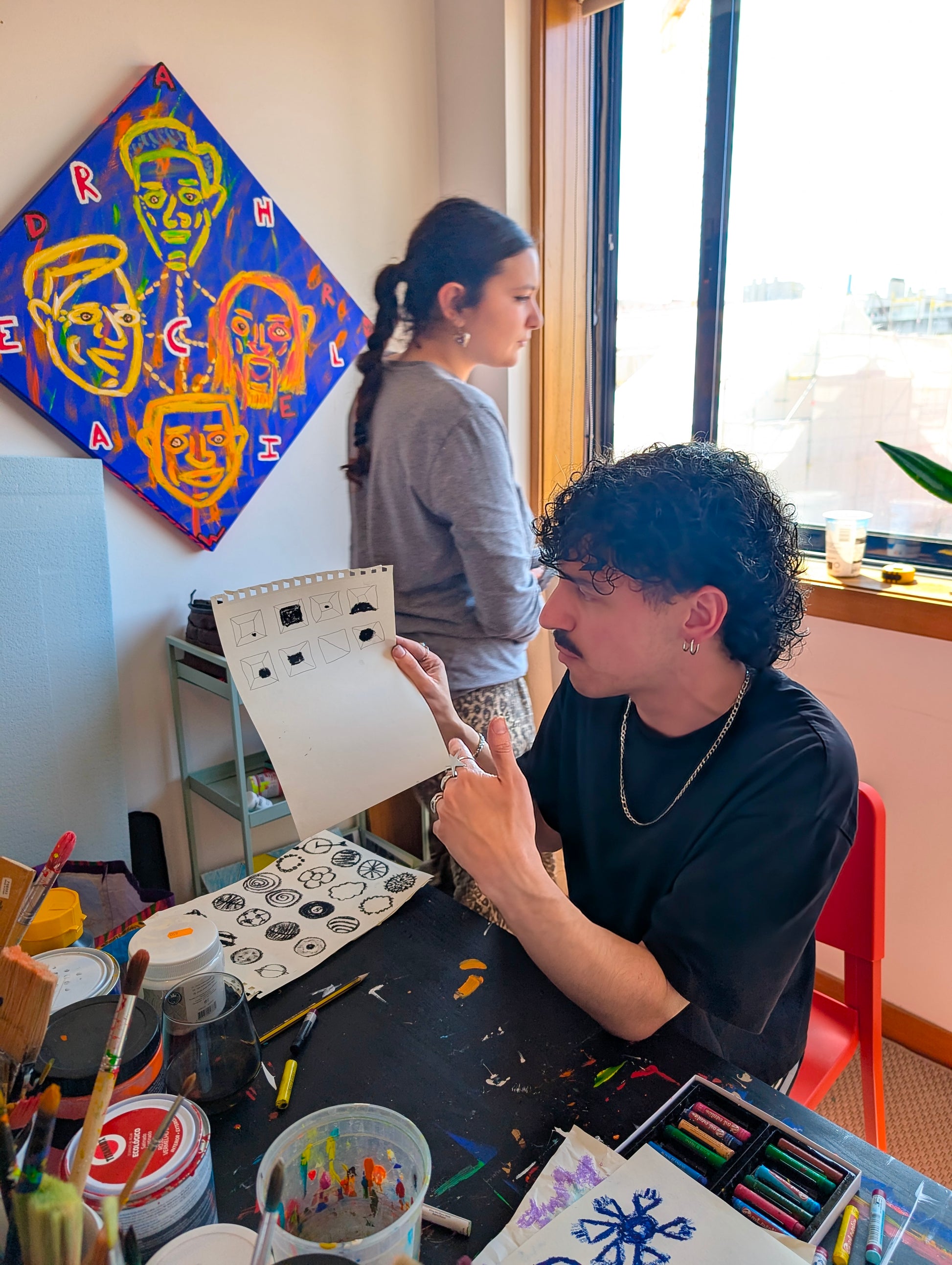 Painting Workshop "Give Yourself Permission To Art" with Charlie in Matosinhos, Portugal, by subcultours