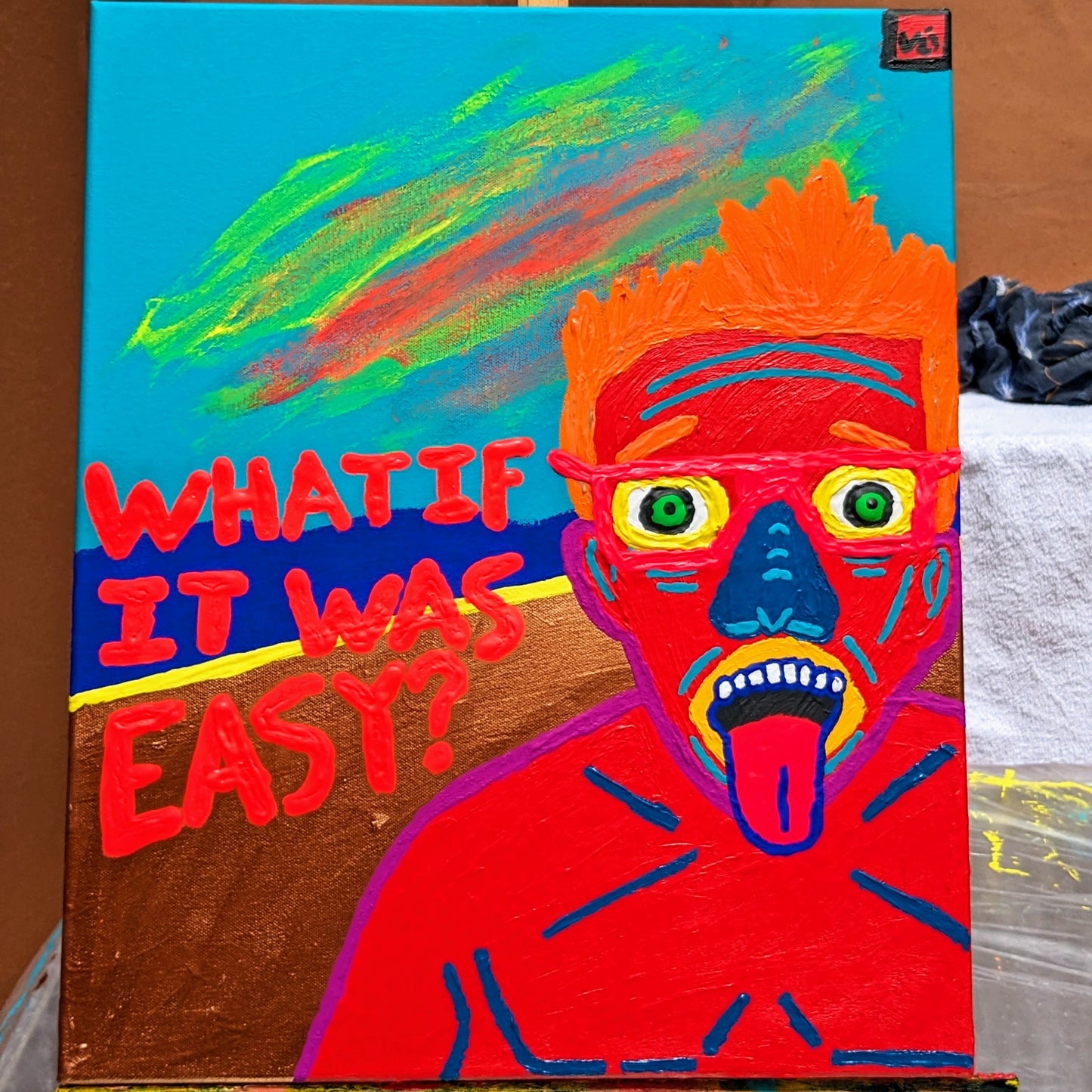 Painting Workshop "Give Yourself Permission To Art" with Charlie in Matosinhos, Portugal, by subcultours