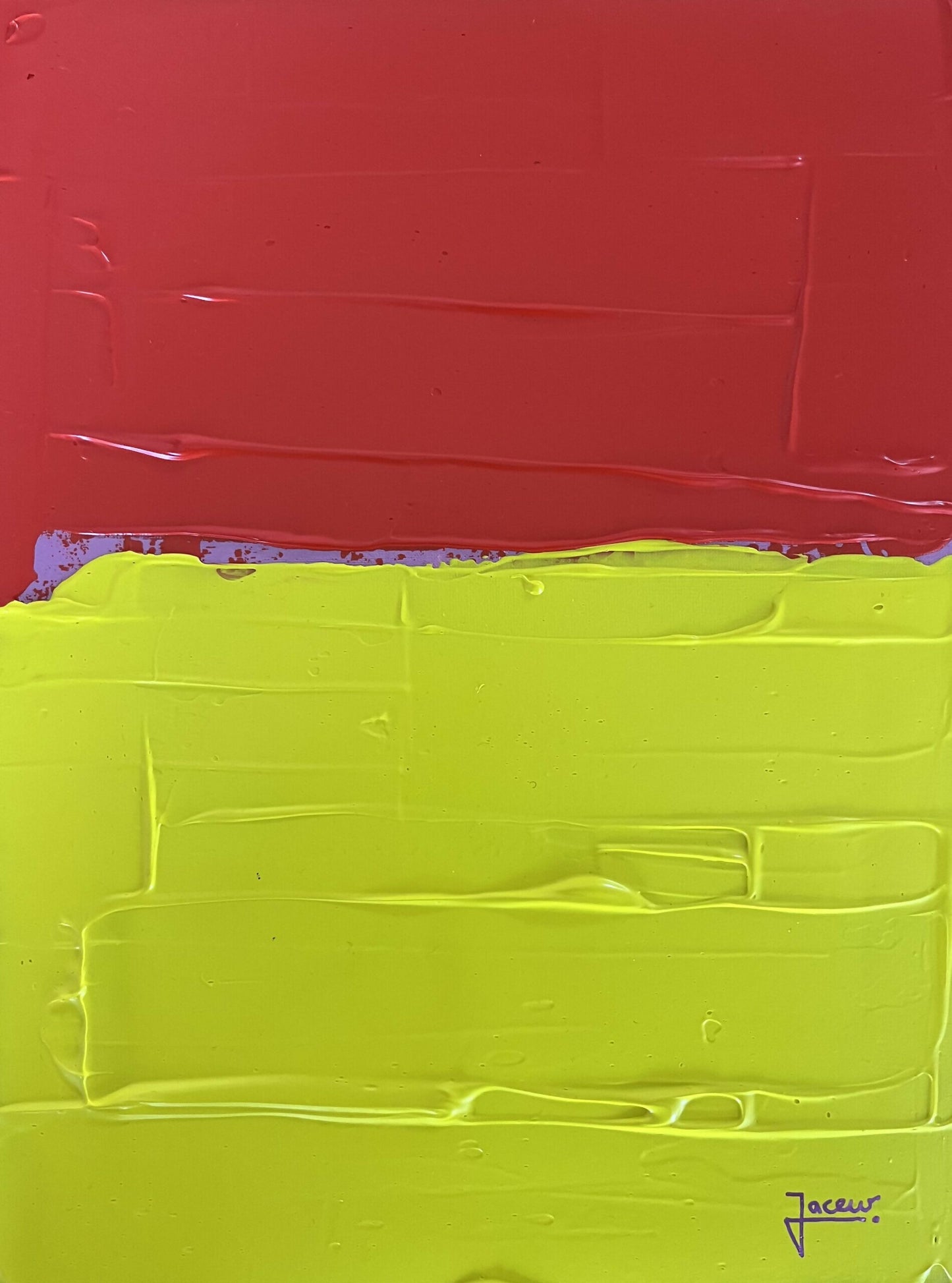 Painting Workshop "Spatula Technique with Acrylic Paint" with Janine in Bietigheim-Bissingen, Germany, abstract art 3