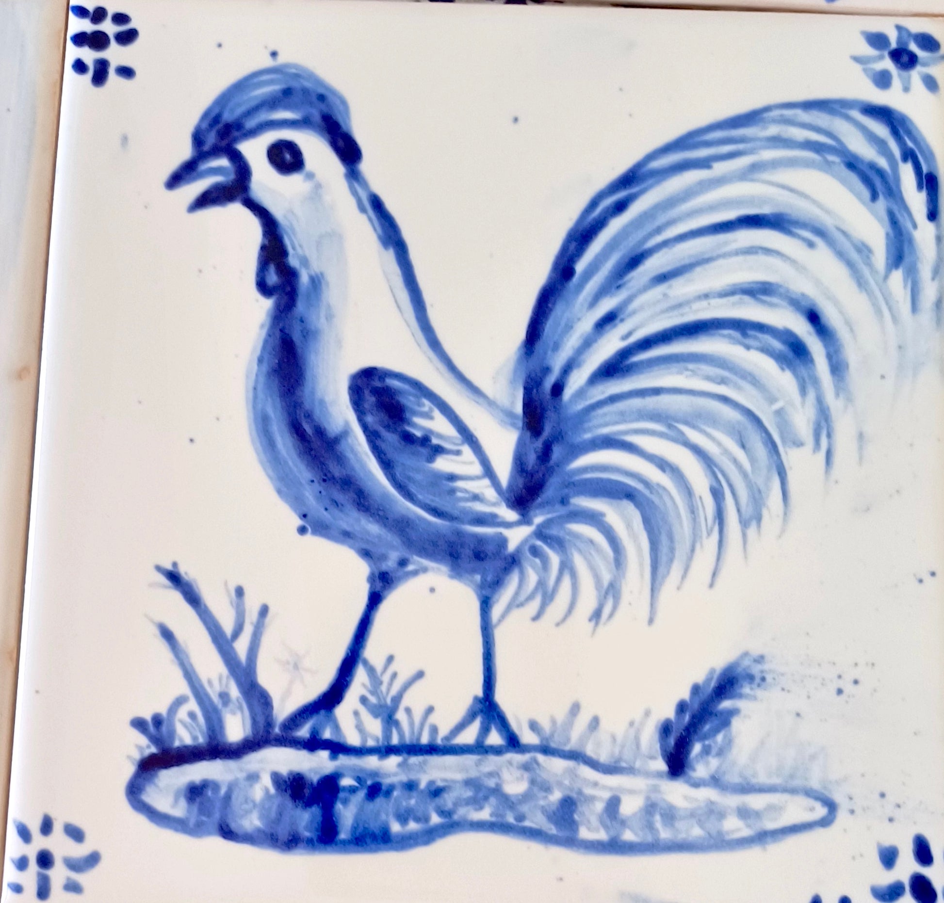 Portuguese Tile Painting Workshop with Carla in Faro, Algarve, Portugal, by subcultours, tile example