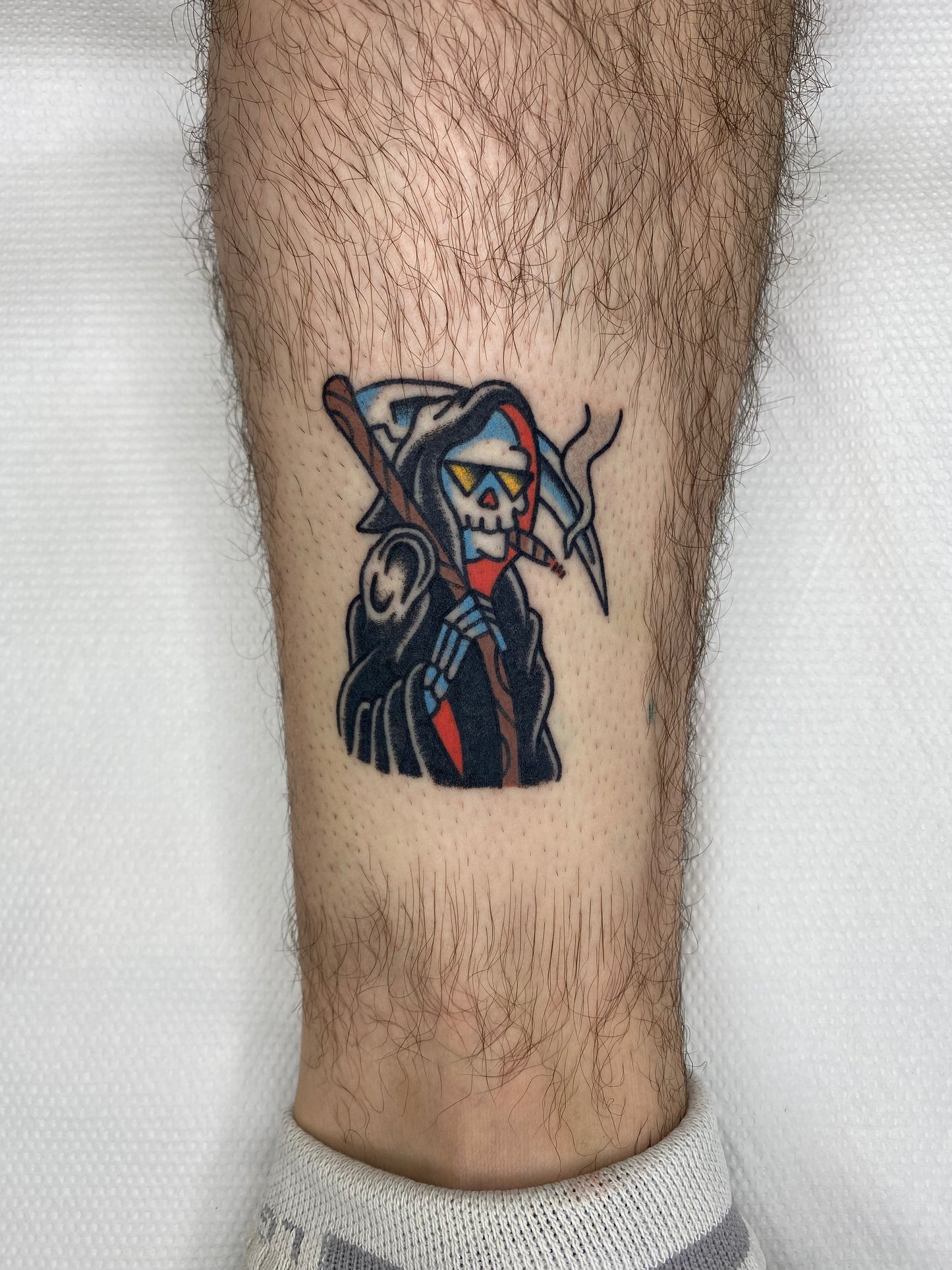 Tattoo Workshop Learning Handpoke with Moshi in Barcelona, Spain by subcultours