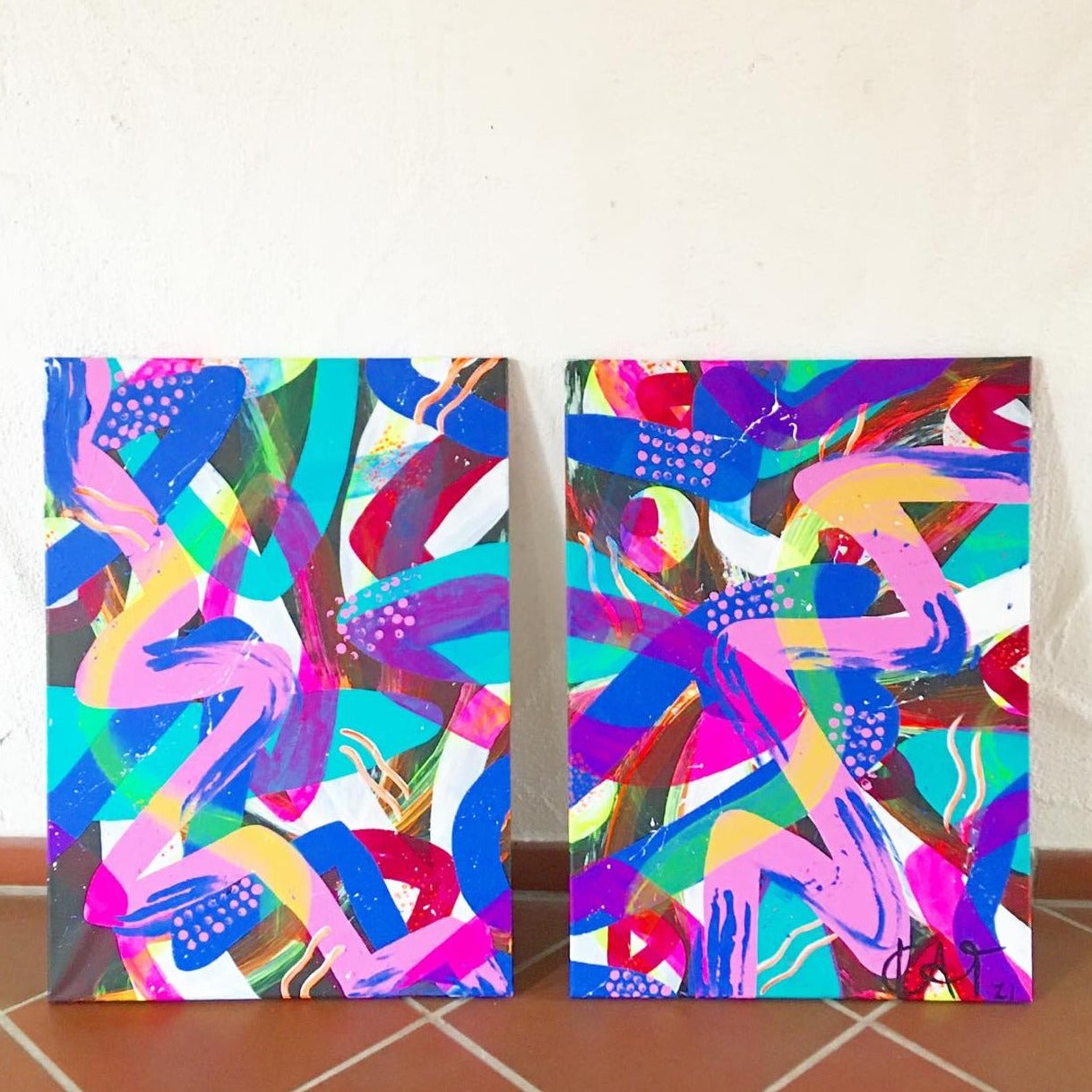 Team Building Painting Workshop "Emotional, Abstract Art" with Kat in Berlin, Germany by subcultours
