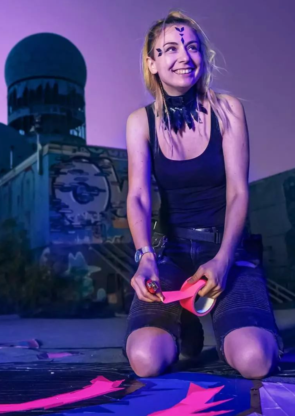 "Tape Art, Techno and Wine" Evening Workshop in Berlin, Deutschland