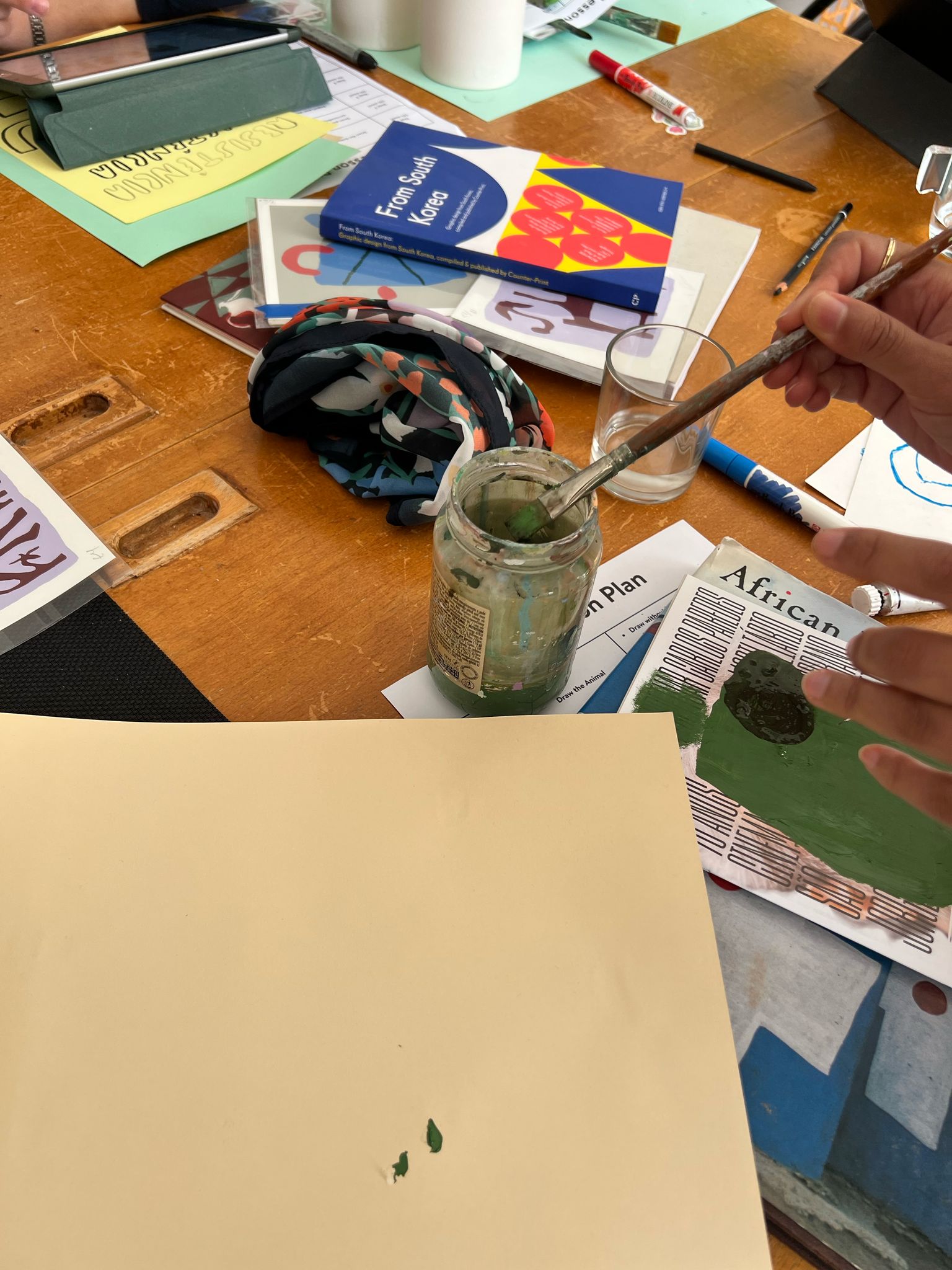 Textile Art Workshop "Create Your Own Organic Cotton Scarf" with Emma in Lisbon, Portugal, by subcultours