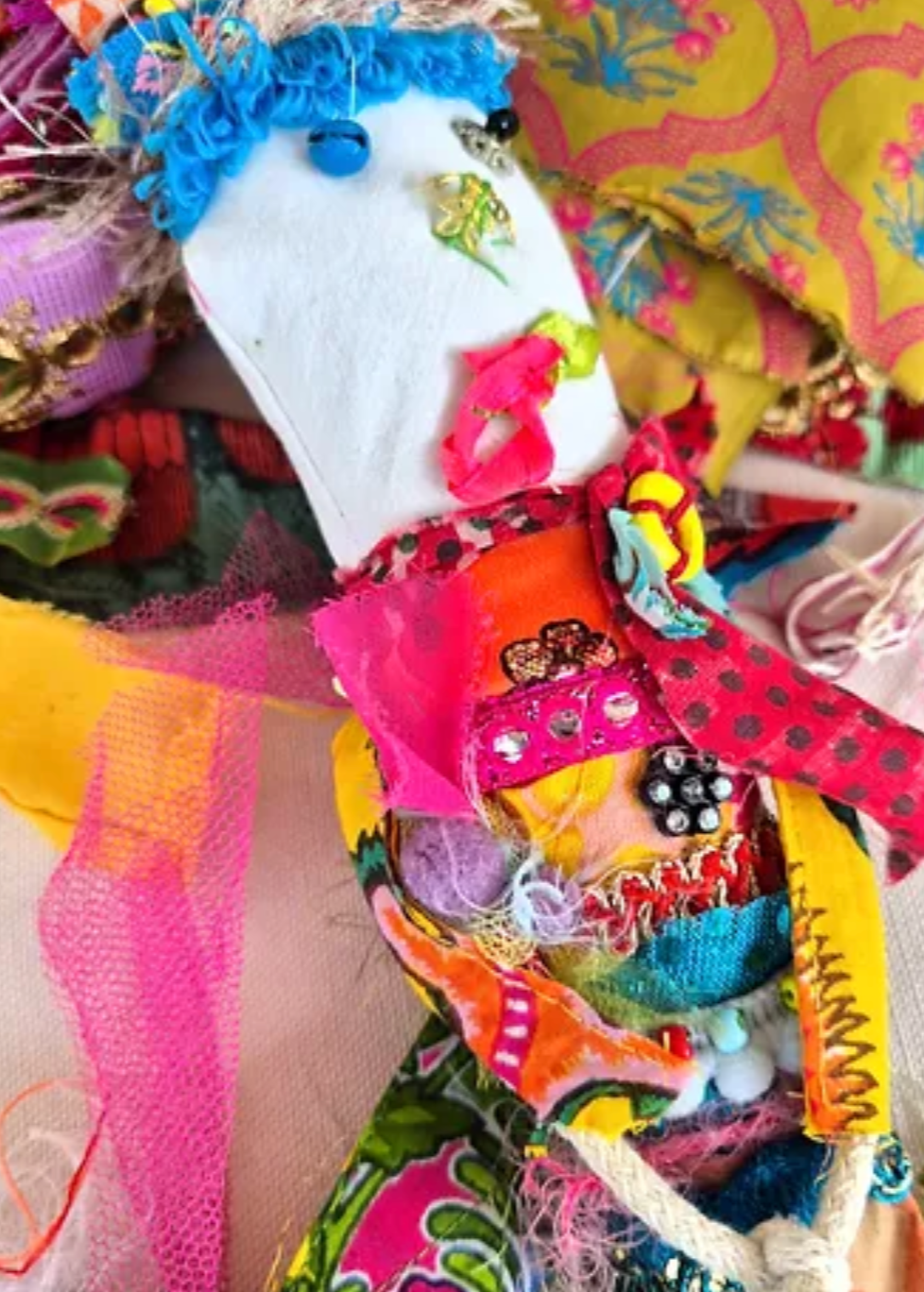 Textile Doll Workshop with Liat Kires in Matan, Tel Aviv, Israel, by subcultours, puppet 1