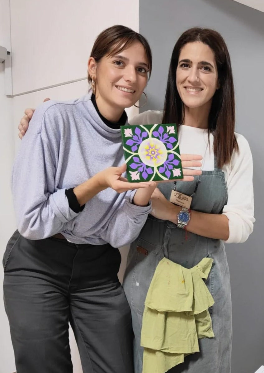 Tile Painting Workshop with Daniela and Team in Porto, Portugal