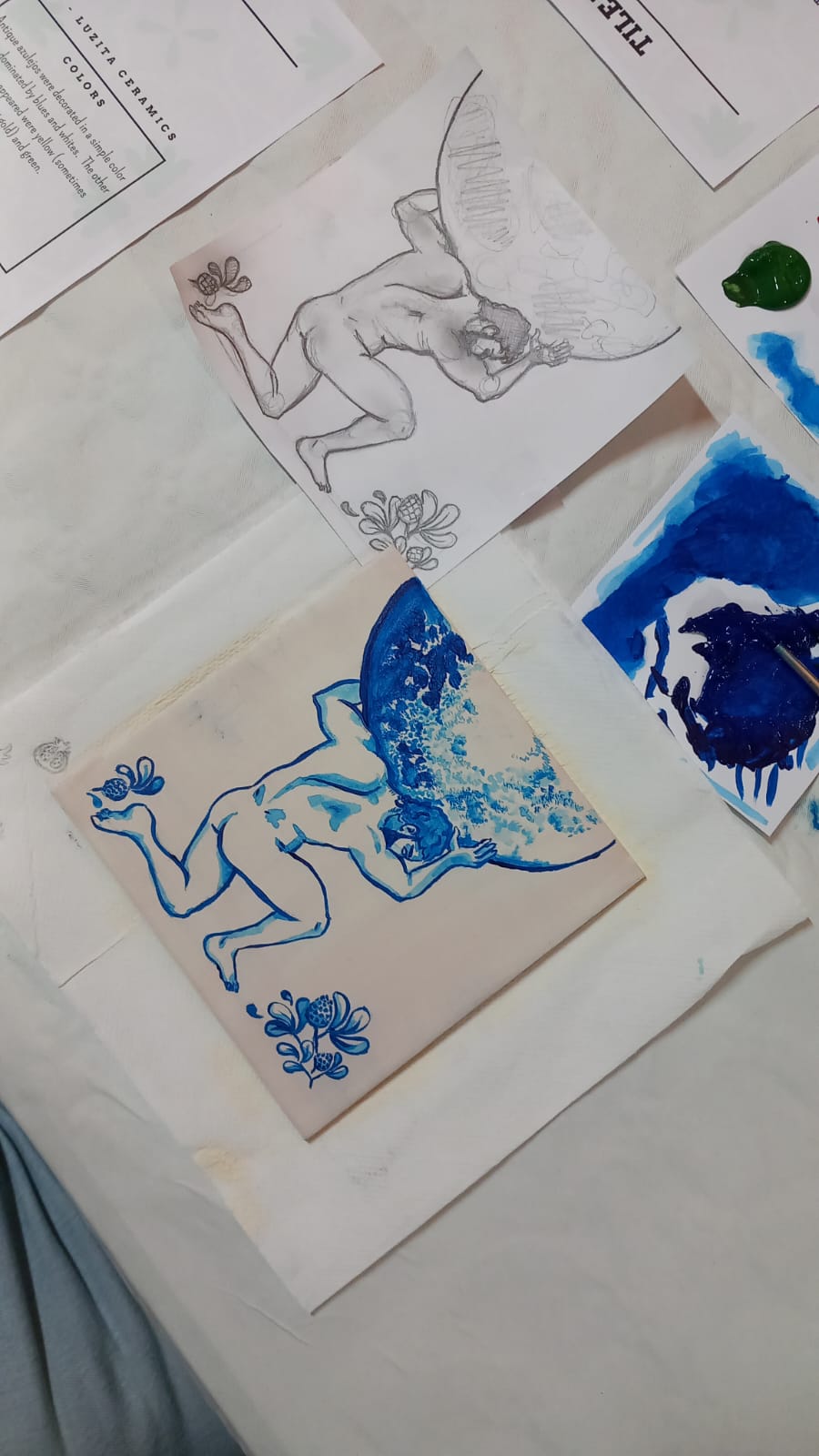 Tile Painting Workshop with Daniela and Team in Porto, Portugal