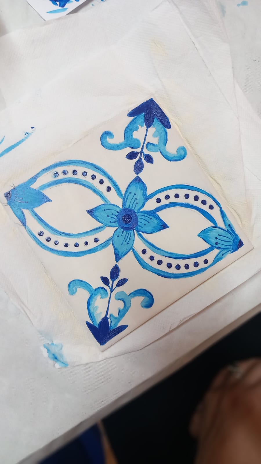 Tile Painting Workshop with Daniela and Team in Porto, Portugal