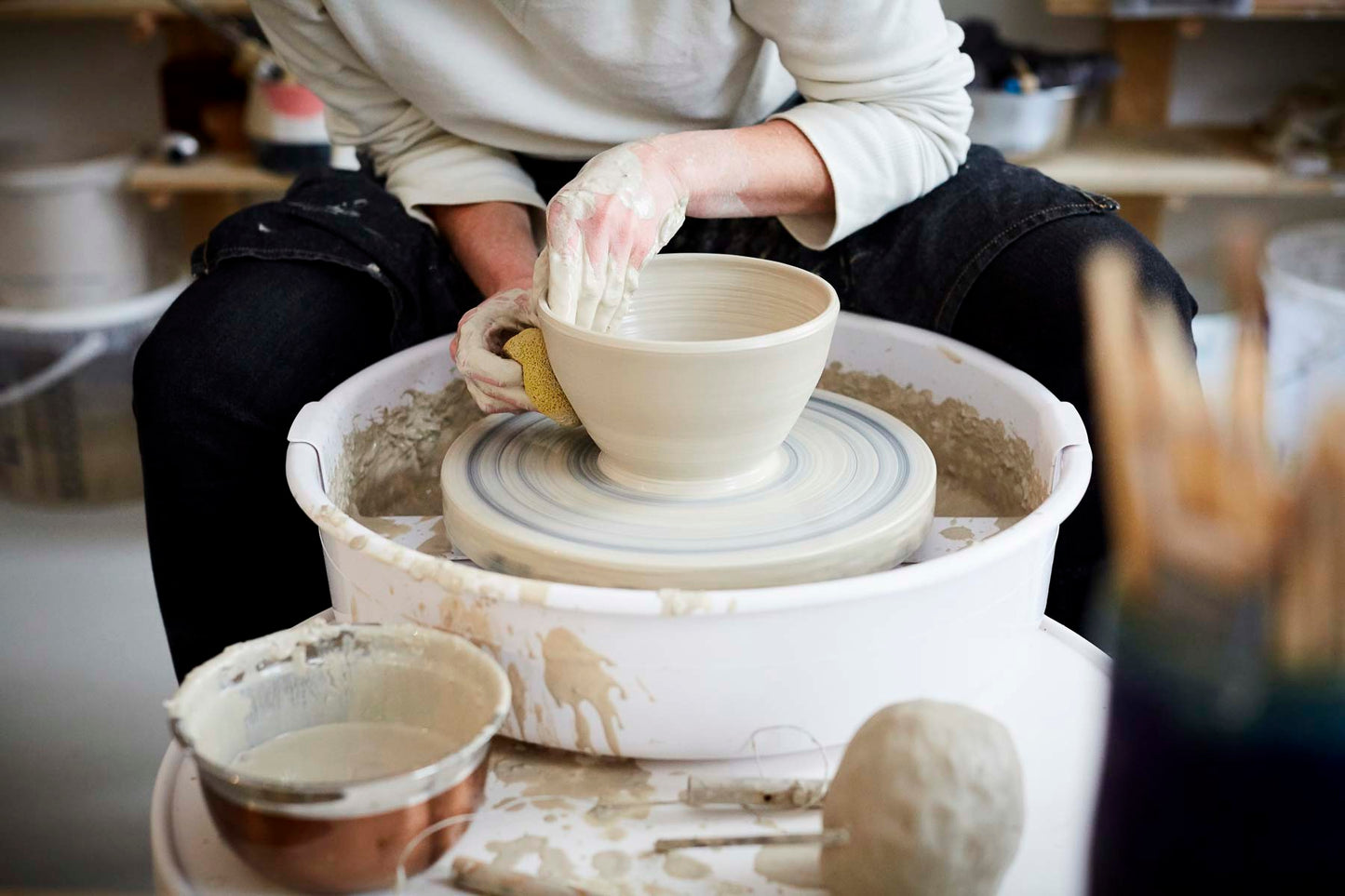 "Wheel Throwing or Hand Building" Ceramic Workshop with Tiziana in Berlin, Germany