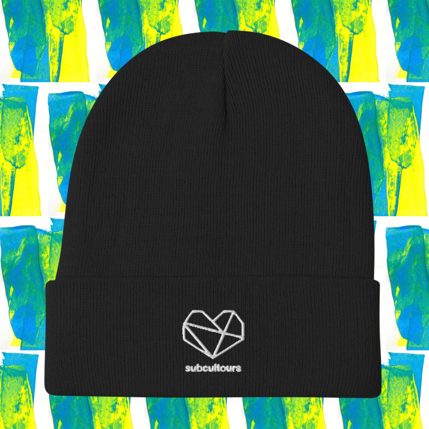 Embroidered subcultours Beanie, by subcultours