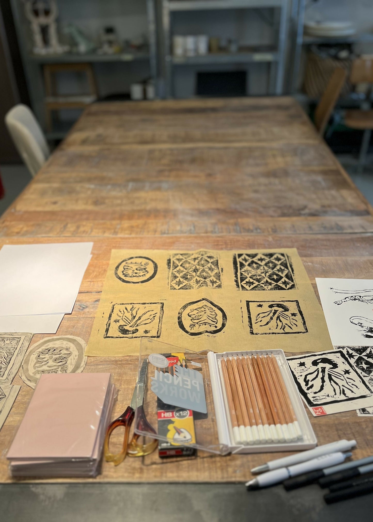 Frutie’s Linocut Workshop in Budapest, Hungary, by subcultours