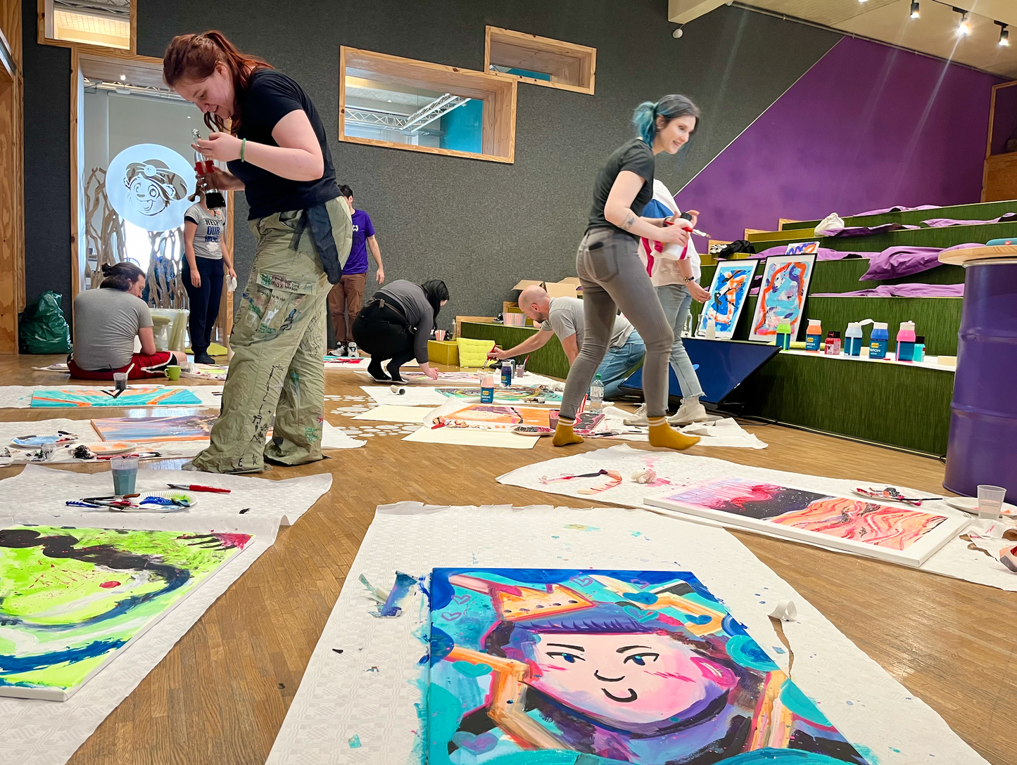 Team Building Painting Workshop "Emotional, Abstract Art" with Kat in Berlin, Germany by subcultours