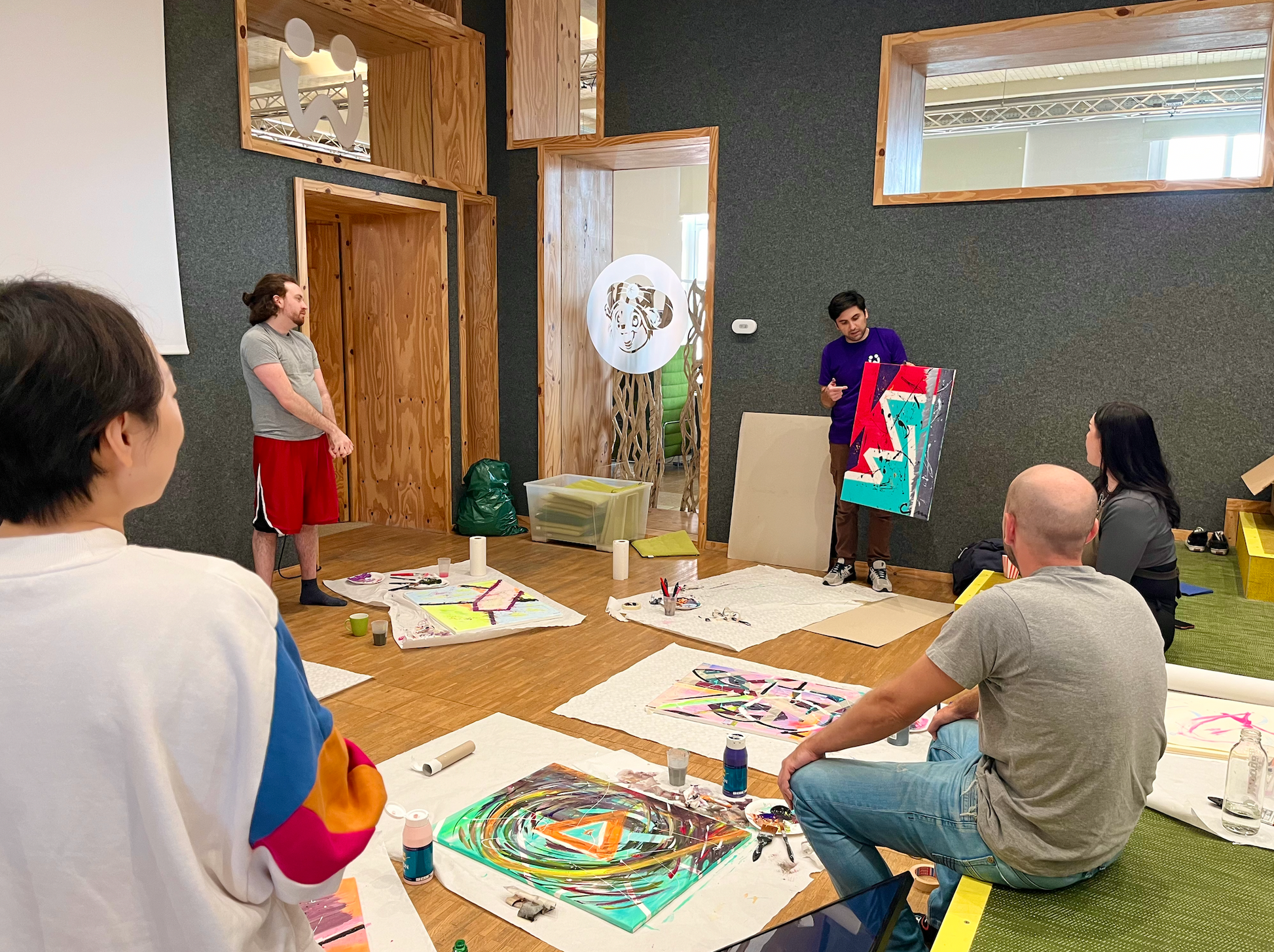 Team Building Painting Workshop "Emotional, Abstract Art" with Kat in Berlin, Germany by subcultours