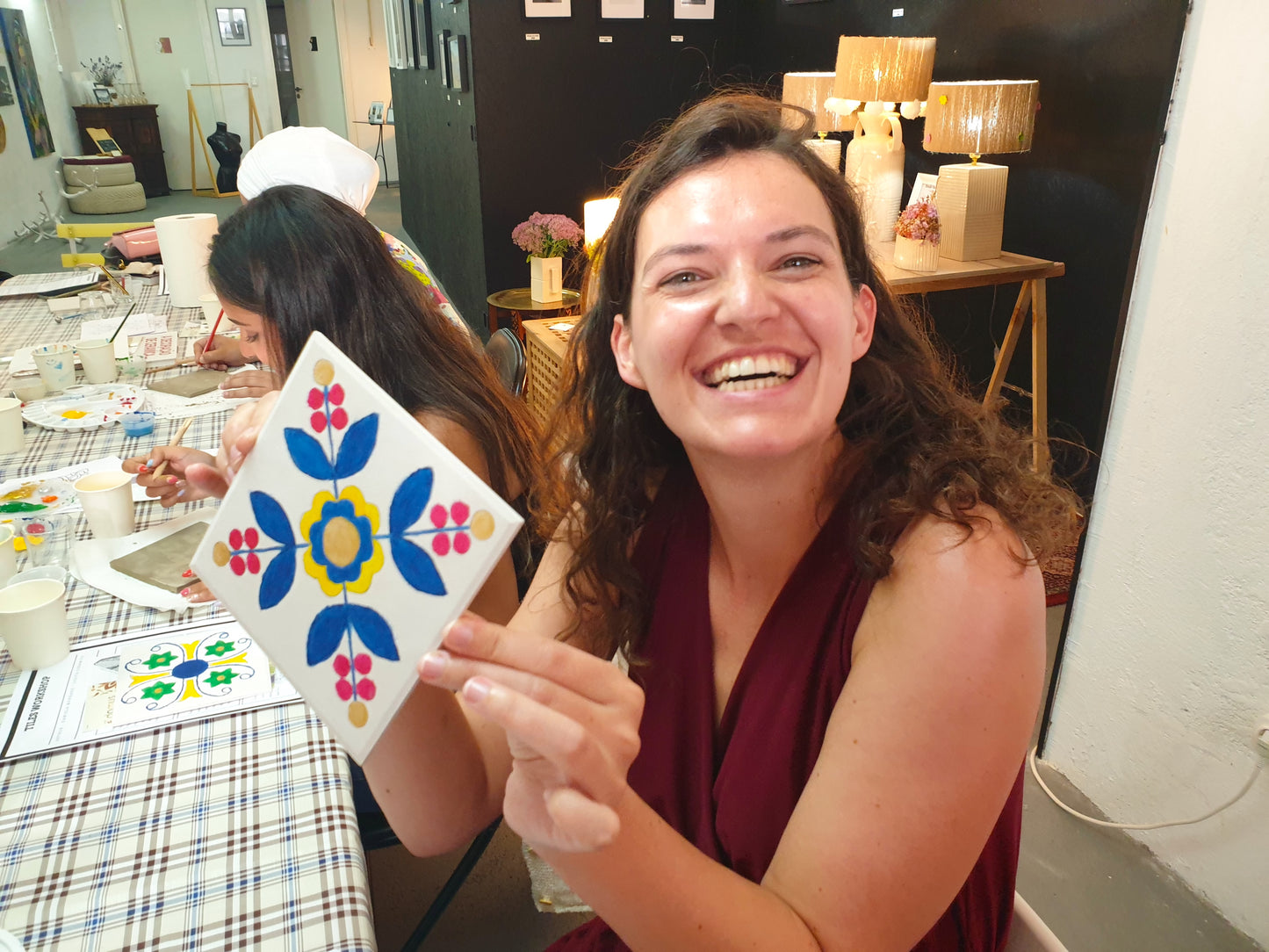 Tile Painting Workshop with Daniela in Porto, Portugal by subcultours
