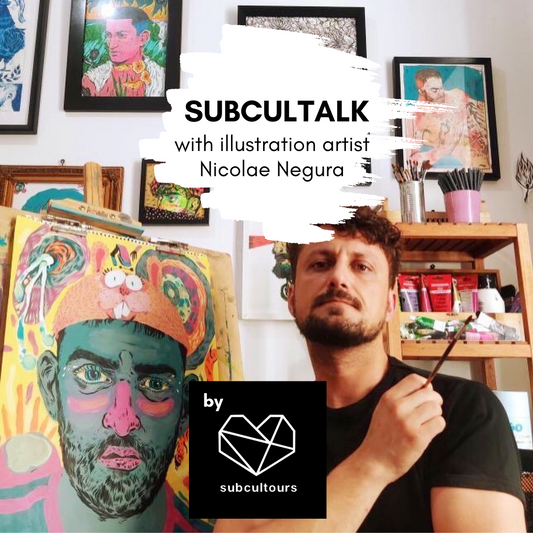 subcultalk with illustration artist Nicolae Negură in Lisbon, Portugal