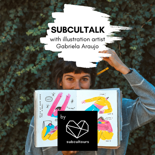subcultalk with illustration artist Gabriela Araujo in Porto, Portugal