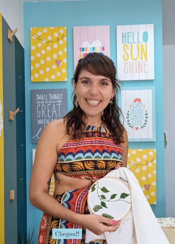 3D Embroidery Workshop "Volumes and Textures – Level 2" with Flávia in Loulé, Algarve, Portugal
