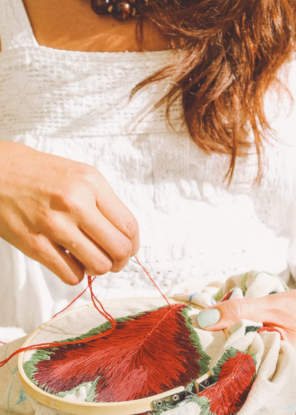 3D Embroidery Workshop "Volumes and Textures – Level 2" with Flávia in Loulé, Algarve, Portugal