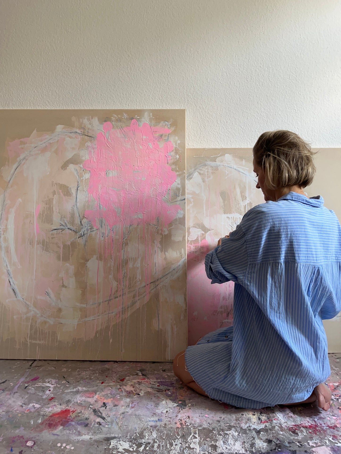 "Abstraction, Figuration and Emotion" Painting Workshop with visual artist Katja in Munich, Germany