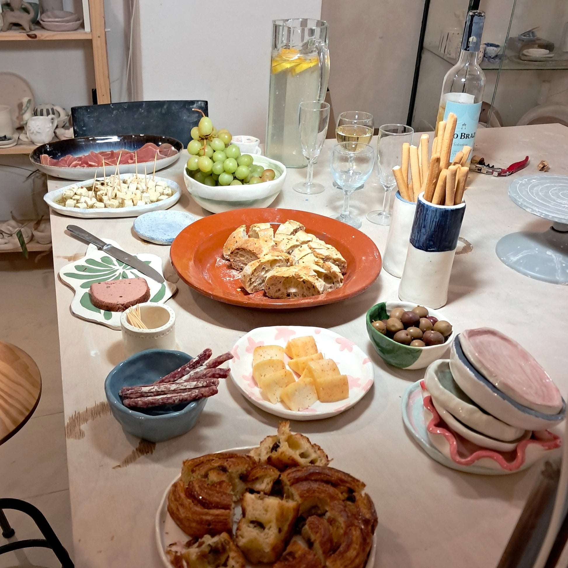 Brunch and Ceramics Workshop with Julia in Lisbon, Portugal, Team Event Aperitivo, by subcultours