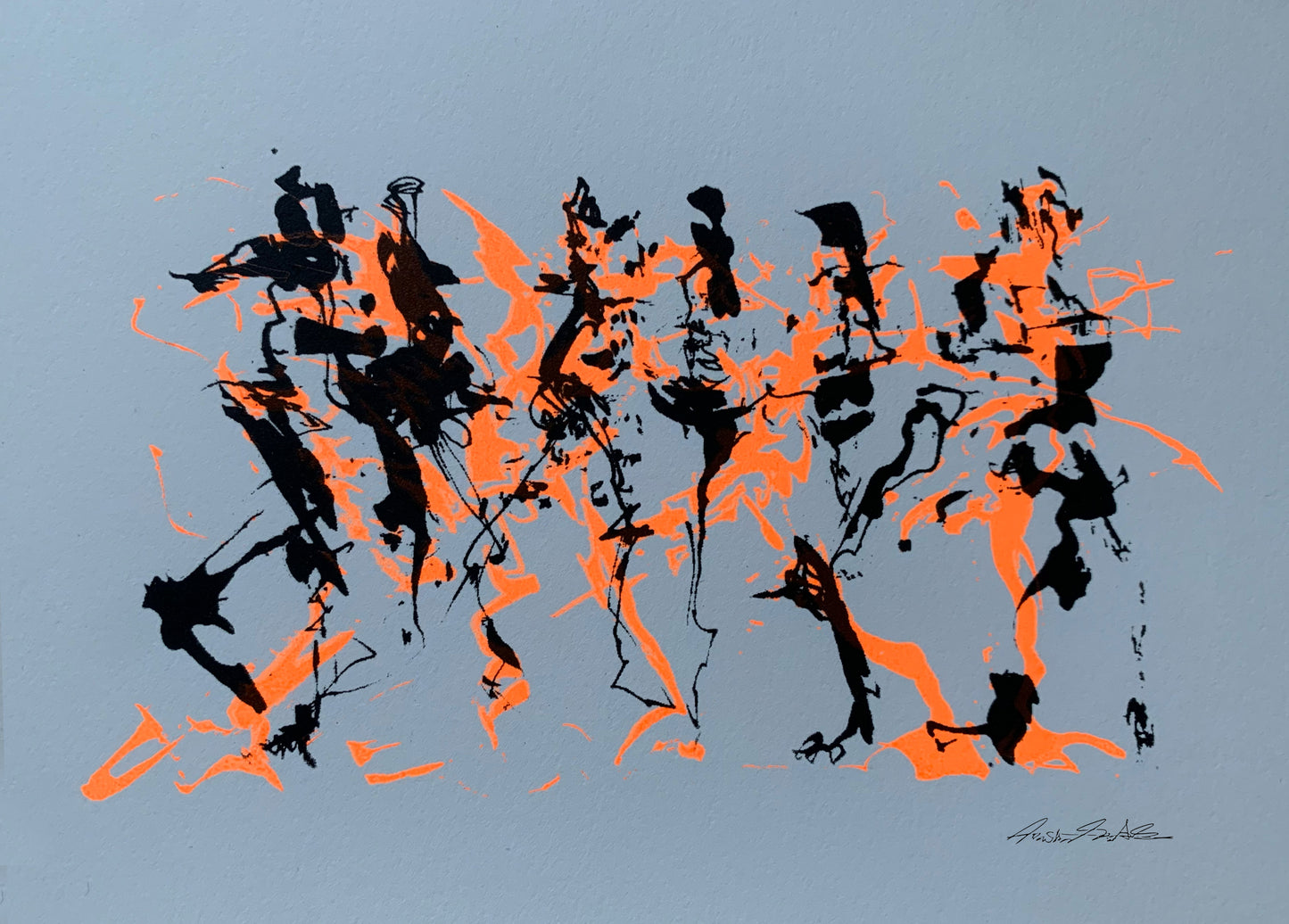 "Dance No.2" Screen Print Artwork by Araiké Da Silva