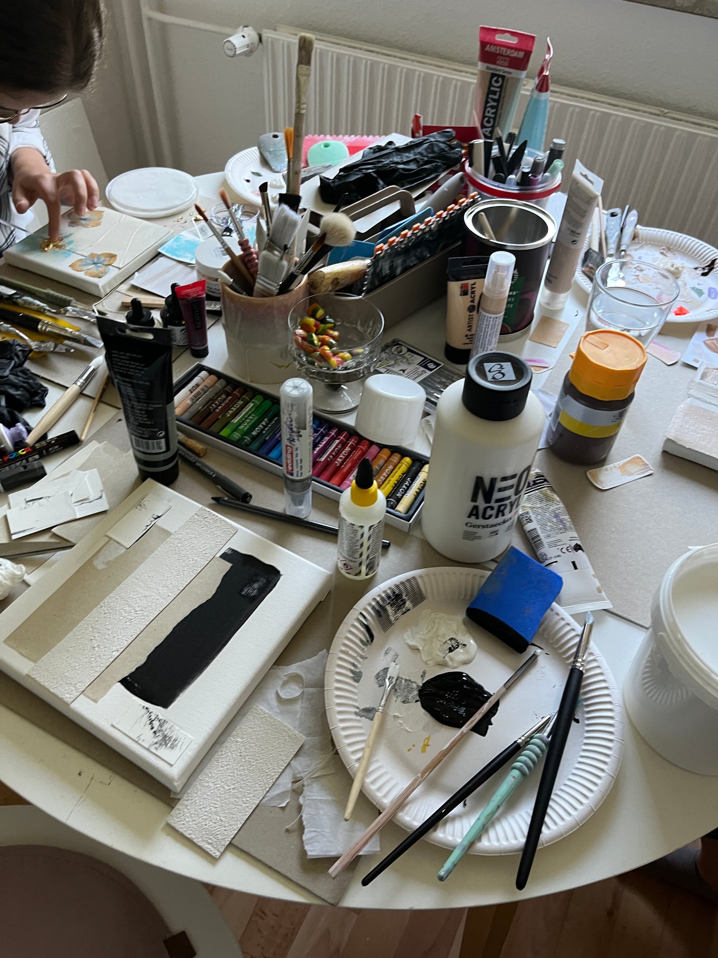 "Mixed Media Collage Art" Workshop with Anastasia in Flensburg, Germany