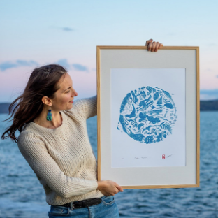 Linocut Workshop with Noémie in Plougastel-Daoulas, Brittany, France, by subcultours 15