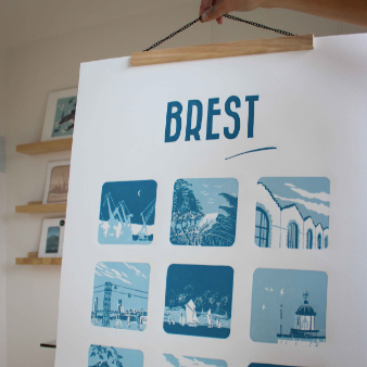 Linocut Workshop with Noémie in Plougastel-Daoulas, Brittany, France, by subcultours 12