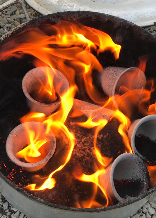 Ceramic Workshop "Raku Technique" with Chila in Ericeira, Portugal, by subcultours