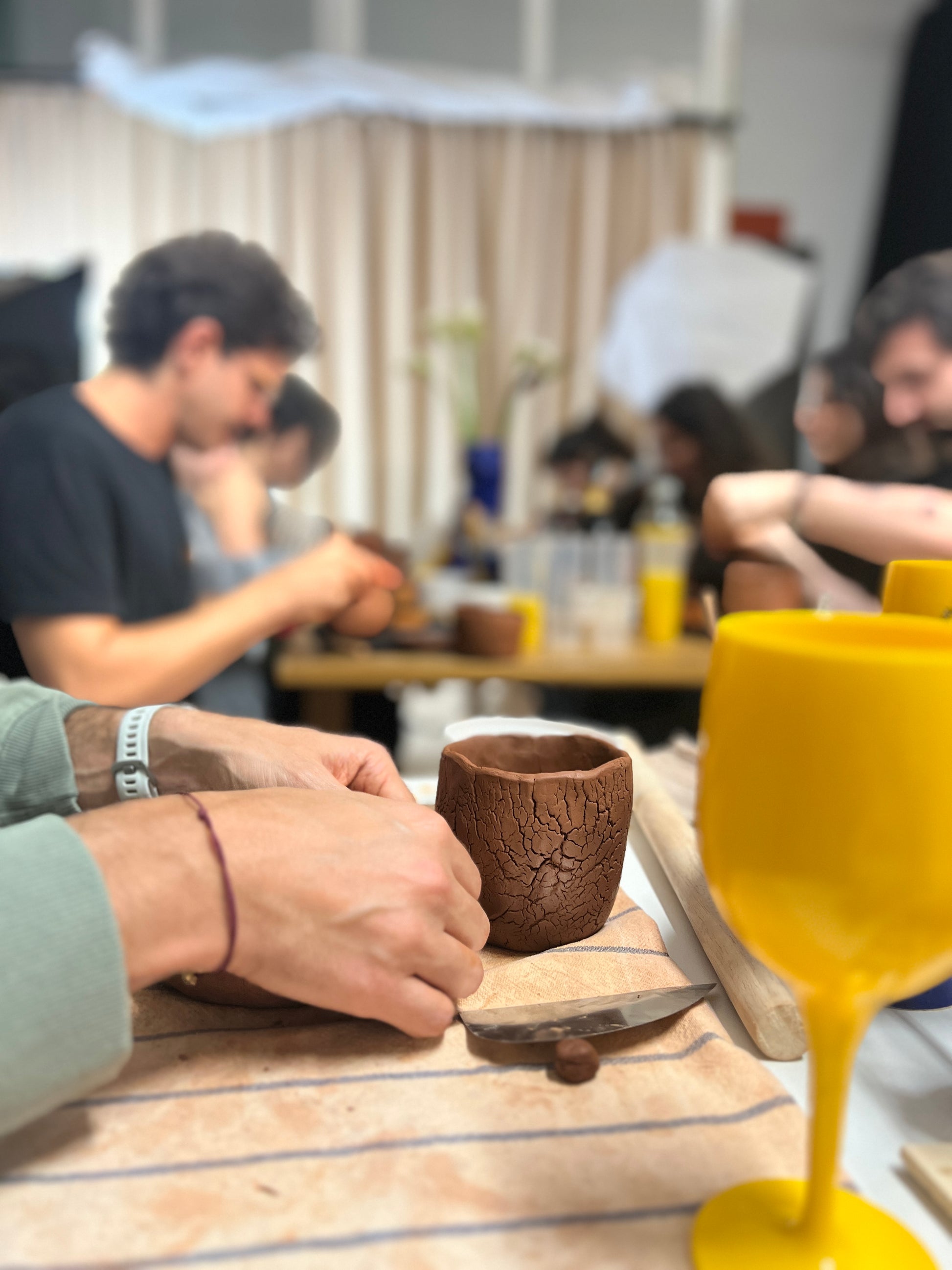 Clay & Cocktails: Hand-Building Ceramic Workshop with Anna in Lisbon, Portugal, by subcultours 44