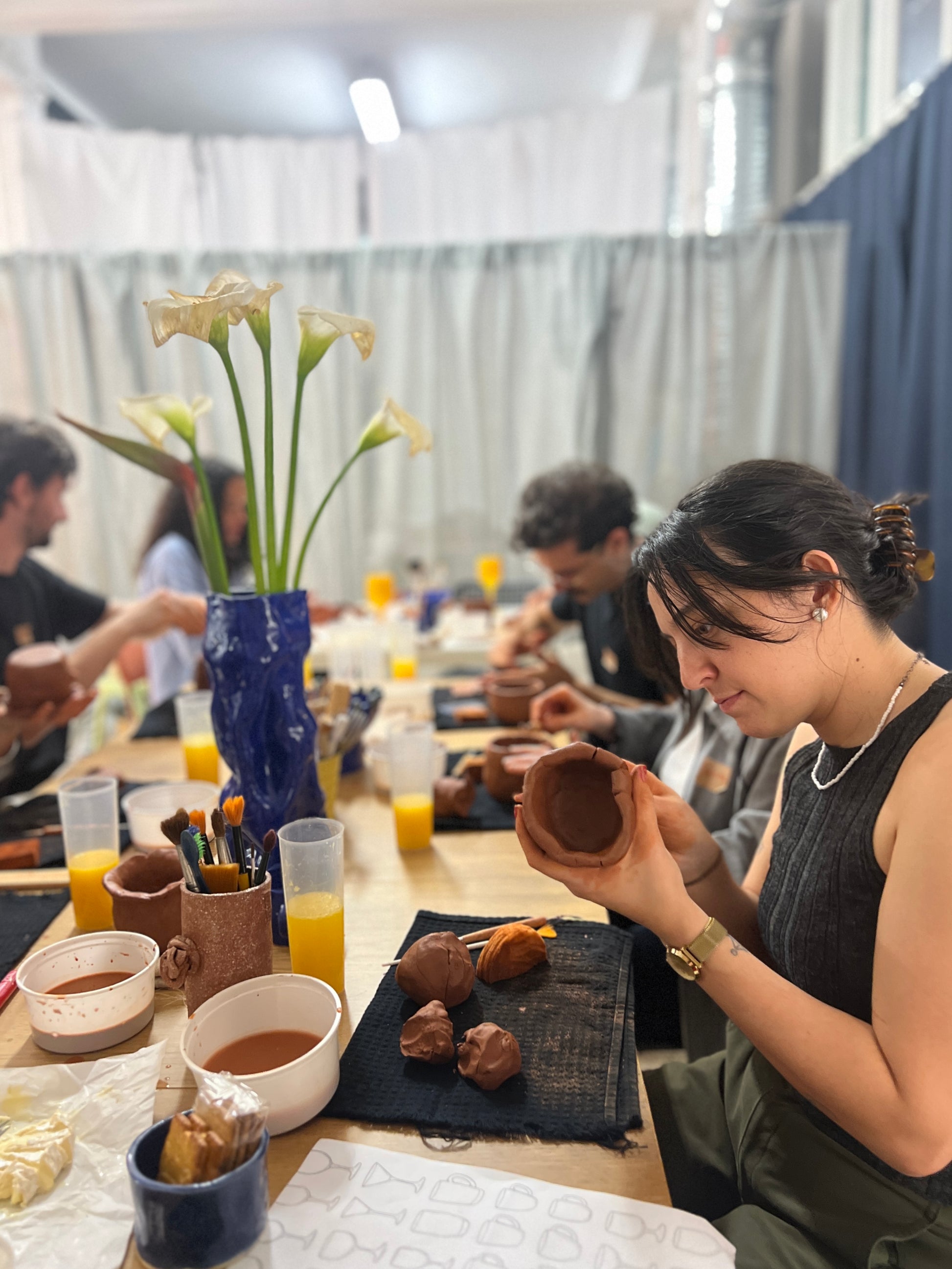 Clay & Cocktails: Hand-Building Ceramic Workshop with Anna in Lisbon, Portugal, by subcultours 2